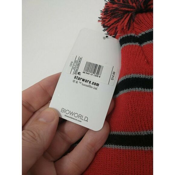 Star Wars Bioworld Warm Hat Set Republic Empire in Lot of 2 with Ball on Top - Picture 3 of 5